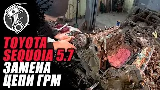 Toyota Sequoia 5.7 Замена цепей ГРМ