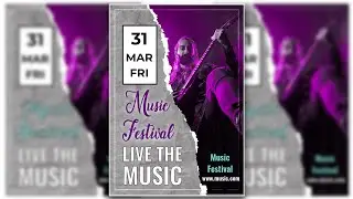 Music Poster Design | How to Make Music Poster Design in CorelDraw Tutorial