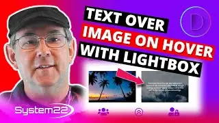 Divi Theme Text Over Image On Hover With Lightbox 👈👍👍👈
