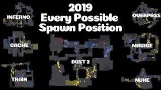 CS:GO | Every Possible Spawn Position | All Competitive Maps | Noesis