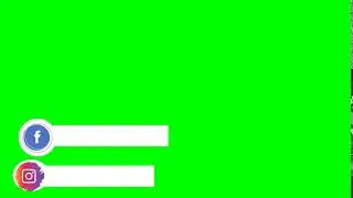 Green screen logo Instagram | 1080p 