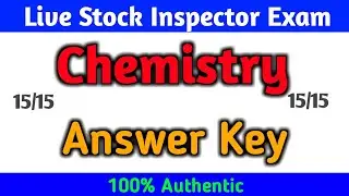 Live stock inspector chemistry answer key 👍