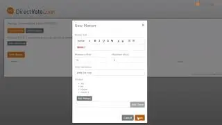 DirectVoteLive Tutorial