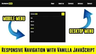 Responsive Navbar HTML, CSS and Vanilla JavaScript - Front-end  Web Development Tutorial