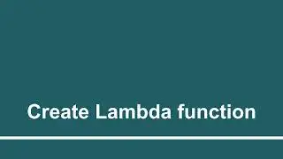 Create Lambda Function - 2 | Part - 9 | Create custom Alexa skill using AWS Lambda function