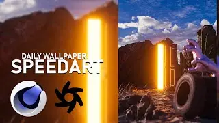 Door render I Everyday/Daily render I Cinema4D and Octane render Speedart I Damongraphics