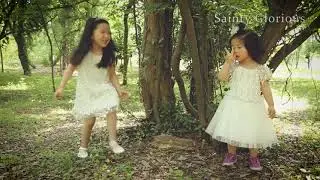 Girls' gilded embroidered dress