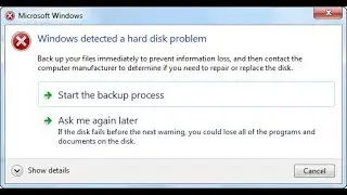 Windows Detected a Hard Disk Problem  Fix This Error Working 100%