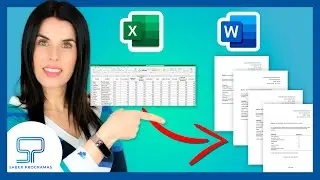 ✅ IMPORTAR datos de EXCEL a plantilla WORD [ Combinar correspondencia ]