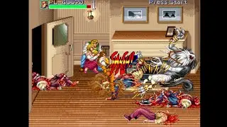 Night Slashers X (OpenBOR Game) (Arrangement of Night Slashers on Arcade) Partial Playthrough