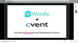 Wordly Translation and Captions for Cvent