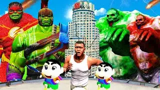 ZOMBIE HULK ARMY Vs HULK RAGNAROK ARMY 😱 IN GTA5 | GTA5 AVENGERS