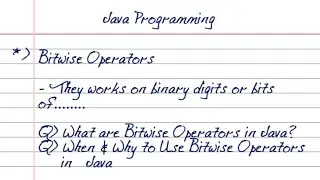 What are Bitwise Operators in Java? | Types of Bitwise Operators Explained