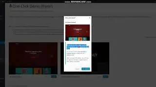 Using one click demo import for Anggita Theme