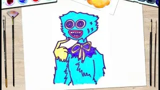 HUGGY WUGGY.  How to dray  Huggy Wuggy