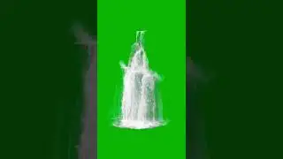 Water fall green Screen Ai 