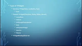 Flutter Stateless and Stateful widget, App state