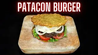 COMO PREPARAR EL PATACON BURGER FACIL Y RAPIDO