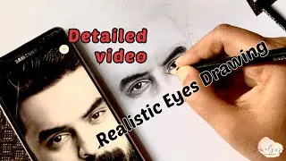 How to draw eyes | Tovino thomas eyes drawing | deatailed video |