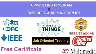 Up-Skilling Program in Embedded | IOT | Free Training program | Free Certificate | CDAC | IEEE