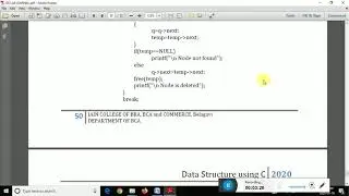 LINKED LIST - 5th chapter - SINGLY LINKED LIST - PART 3 - DS BCA II SEM