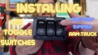 Installing Aftermarket Light Switches Ram 2500 Factory Dimming Nilight