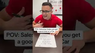 Salesman helps you save money at the dealership 
