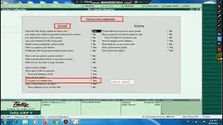 (30) Tally Erp 9 - Voucher Entry Configuration