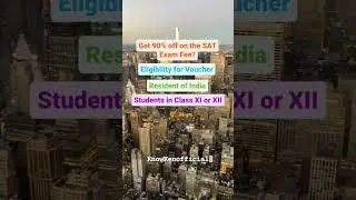 How to get 90% off on the SAT exam fee? #scholarship #discount