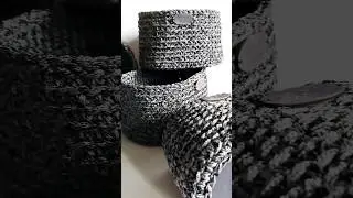 мои первые корзинки 🤗🖤#shorts #crochet #талант #корзинасвоимируками
