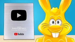 SILVER BUTTON YOUTUBE FOR JELLY RABBIT HARITON