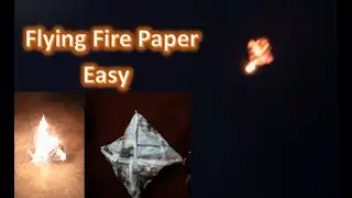 How to make and lunch Flying Paper fire 2020