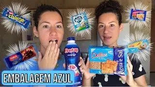 24 HORAS COMENDO COMIDAS SÓ DA EMBALAGEM AZUL!