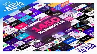Huge graphic elements pack for video editors