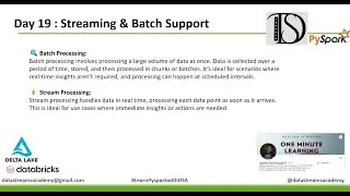 Day 19 : Batch vs Stream Processing in Delta Tables | PySpark in Databricks