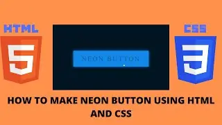 😁How to make neon button using html and css😀
