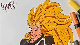 Goku easy Drawing. ❤❤ Goku Drawing Tutorial.  Goku Drawing for Beginners- Step by step. #goku