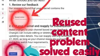 How to Remove your chennal reused content | trim karein aapni chennal ki videos ko