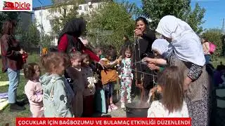 Çocuklar için bağbozumu ve bulamaç etkinliği düzenlendi