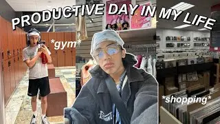 A PRODUCTIVE DAY IN MY LIFE: gym, thrifting, hauls, errands VLOG