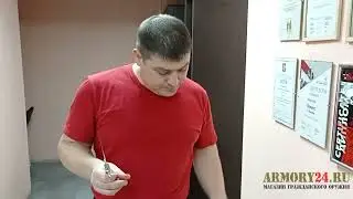 0 538 Нож Финка НКВД, сталь 95Х18, рукоять пластик ,красная проставка, мельхиор