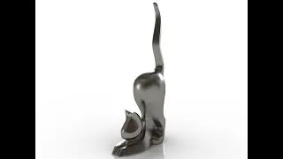 Моделирование статуэтки кошки в 3ds Max - Часть 2.