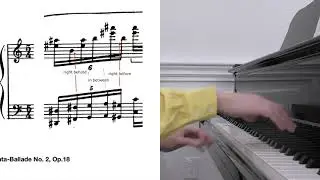 Polyrhythm Piano Practice. 5 to 6, Quintuplet against Sextuplet. Lyatoshynsky Sonata-Ballade.