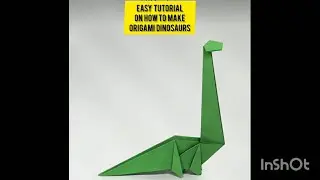 Easy tutorial how to make origami dinosaurs