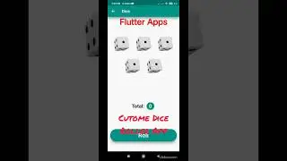 custom dice roller app #fluttershorts #flutter #shortsvideo