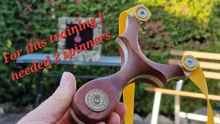 slingshot shooting,  for this training i needed 2 spinners