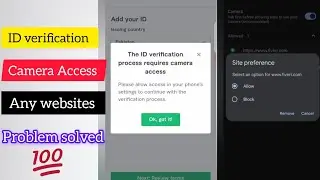 I'd verification process requires camera access problem solved #Fiverr