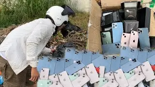 Great Day i Found A lot of Abandoned Destroyed Phone from Trash