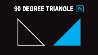 How to Make a 90 Degree Triangle in Photoshop (Right Angle Triangle Easy Tutorial)