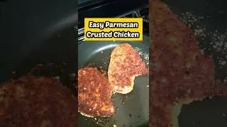 Easy Parmesan Crusted Chicken #shorts #foodie #food Cooking Conversations ❤️